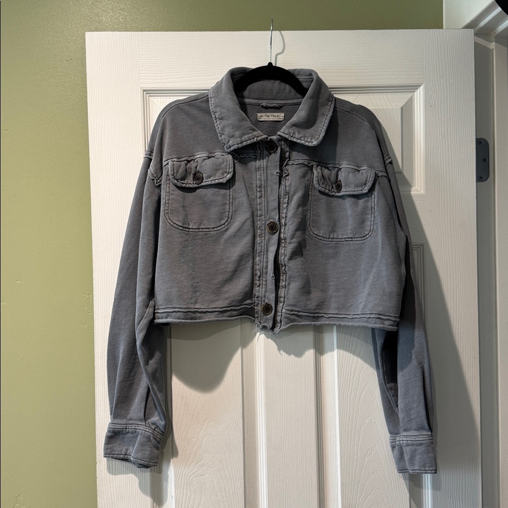 We The Free Cropped Shacket - Picture 1 of 12
